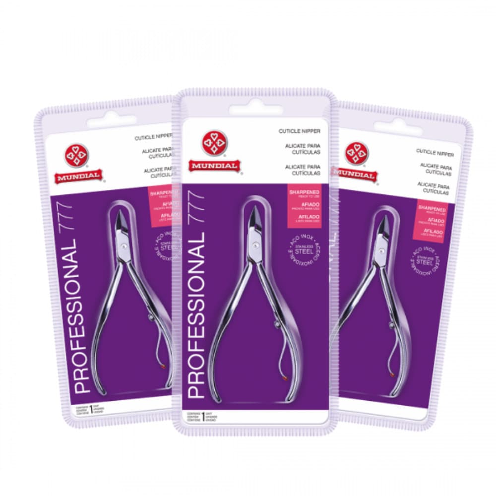 KIT 3 ALICATES DE CUTÍCULA 777 PROFESSIONAL INOX
