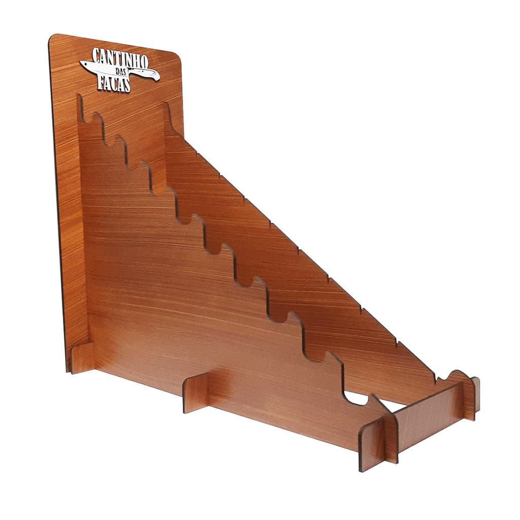 Expositor Faqueiro para 10 Facas 52x22x46 Mdf Pintado