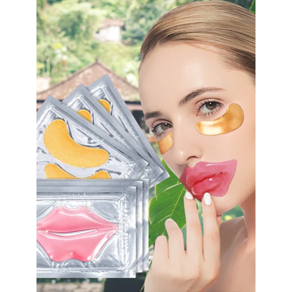 Máscara Labial  e Máscara de Olho hidratante gel hidratante adesivo labial de cristal