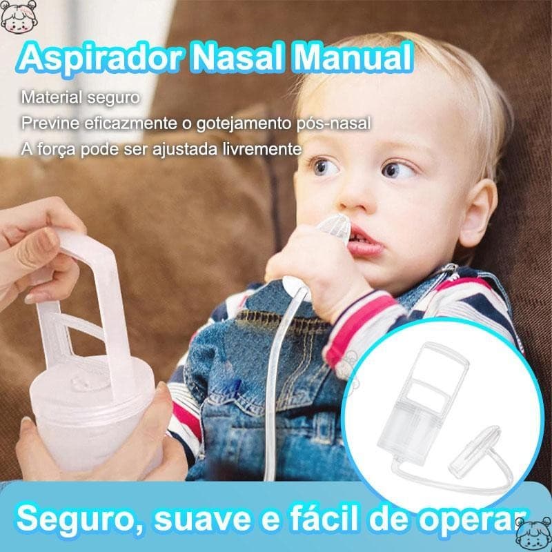 Aspirador Nasal Manual De Ranho Para Bebês Com Sucção Silenciosa Nariz