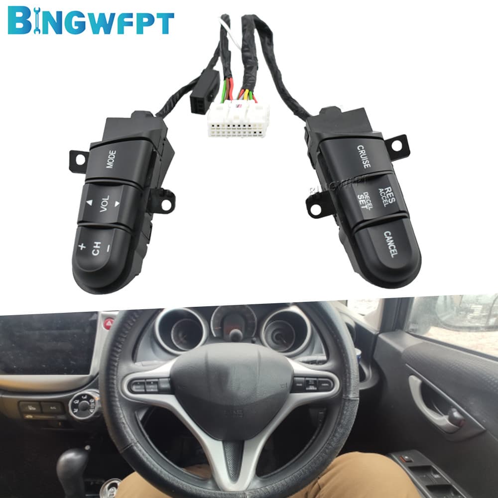 Interruptor Multifuncional Do Botão Volante 36770-SNA-A12 Para Honda Civic 2006-2011 Fit City 2008-2014