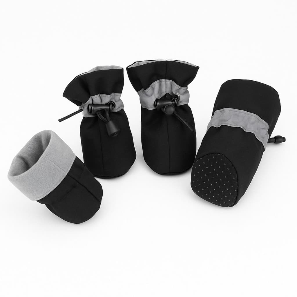 Bota de Cachorro Gato Pet Botinha Protetor de Pata Tecido Antiderrapante Ajustável Elástico