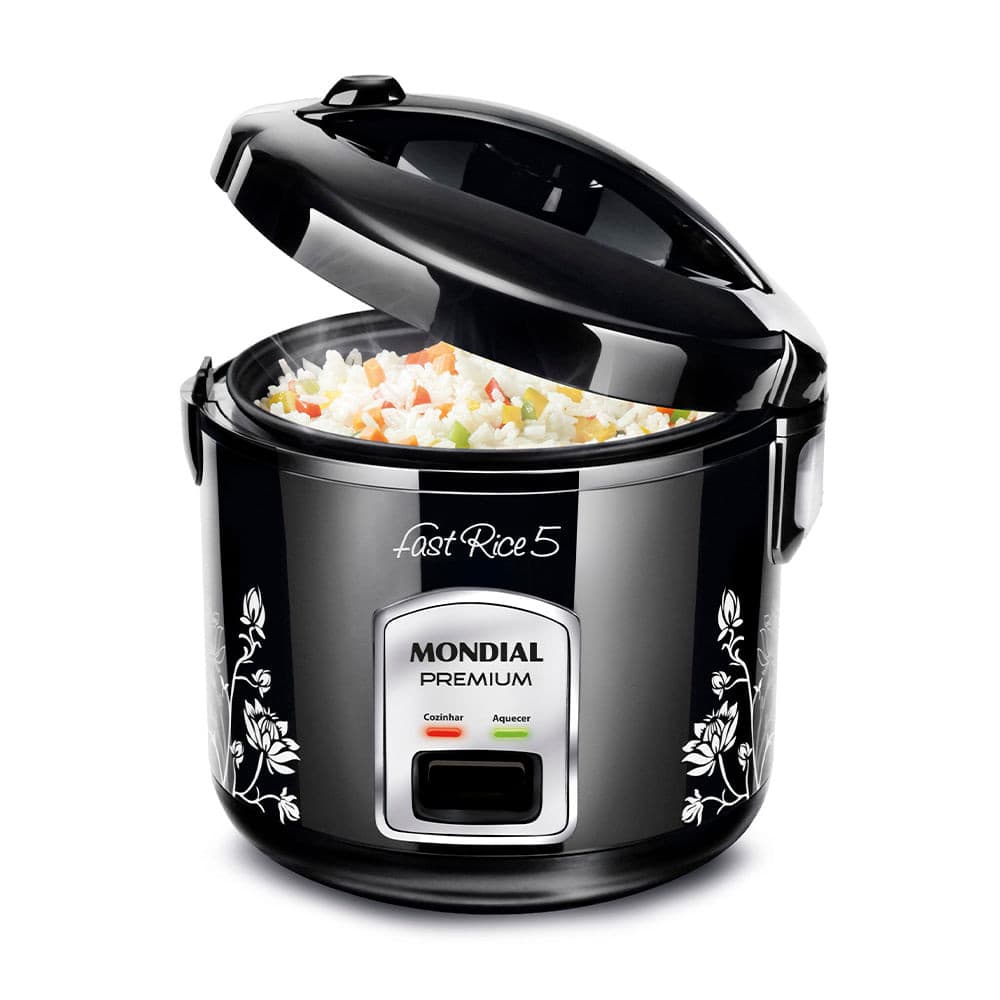 Panela De Arroz Fast Rice 5 Premium Mondial Preto 400W NPE-08-5X