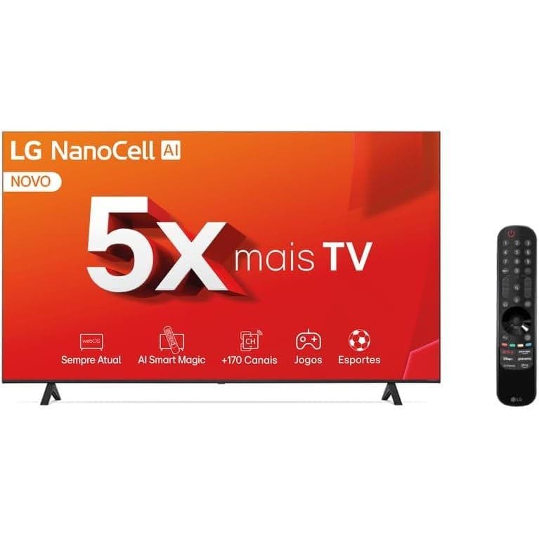 Smart TV 50" UHD 4K NanoCell LG 50NANO80TSA – WebOS