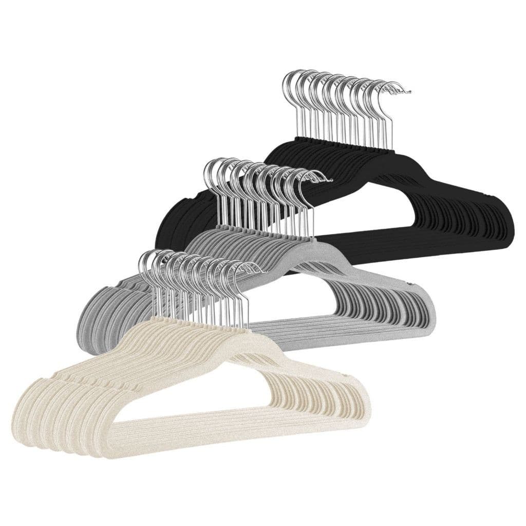 Kit Cabides Veludo Para Roupas Adulto 50/40/30/20/10 Unidades Fino Resistente