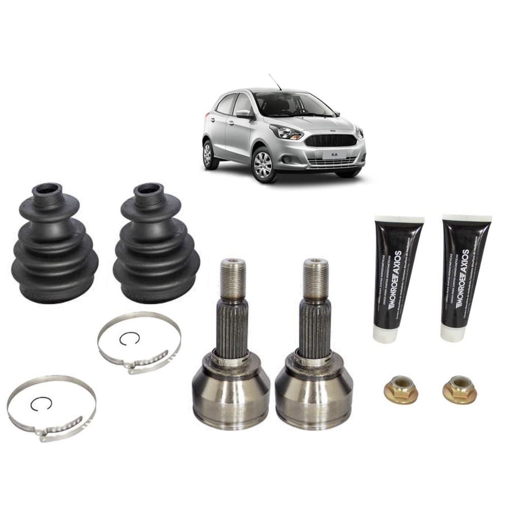 Par Junta Homocinética Dianteira Lado Roda Fixa Axios 20x25 Ford Ka 2014 A 2021 Manual 1.0