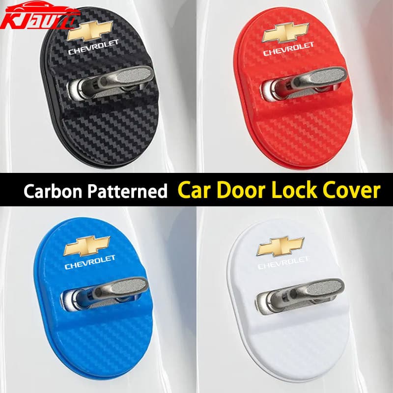 4 Unidades De Capa Protetora Para Fechadura De Porta De Carro Chevrolet ABS Autoadesiva Manga Antiferrugem Cruze Spin On