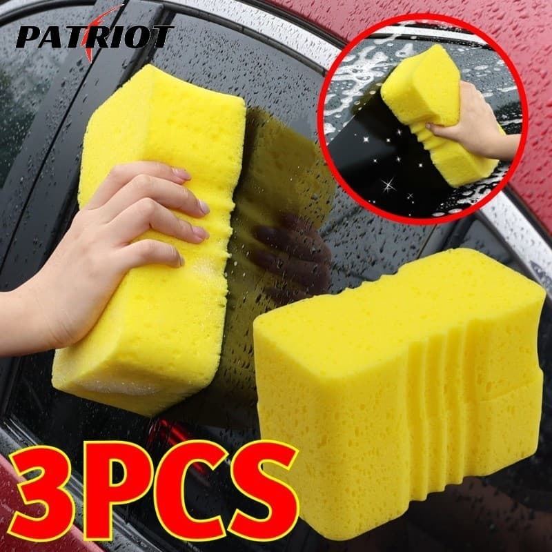 Esponja De Limpeza De Carro Atualizada Com Punho De Dedo | Extra Grande Sem Arranhões Para Detalhamento Automático E Apl