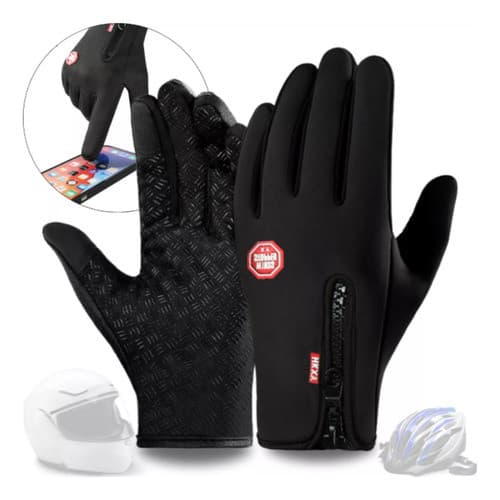 Luva Moto Bike Impermeável Prova D'agua Touch Termica Frio