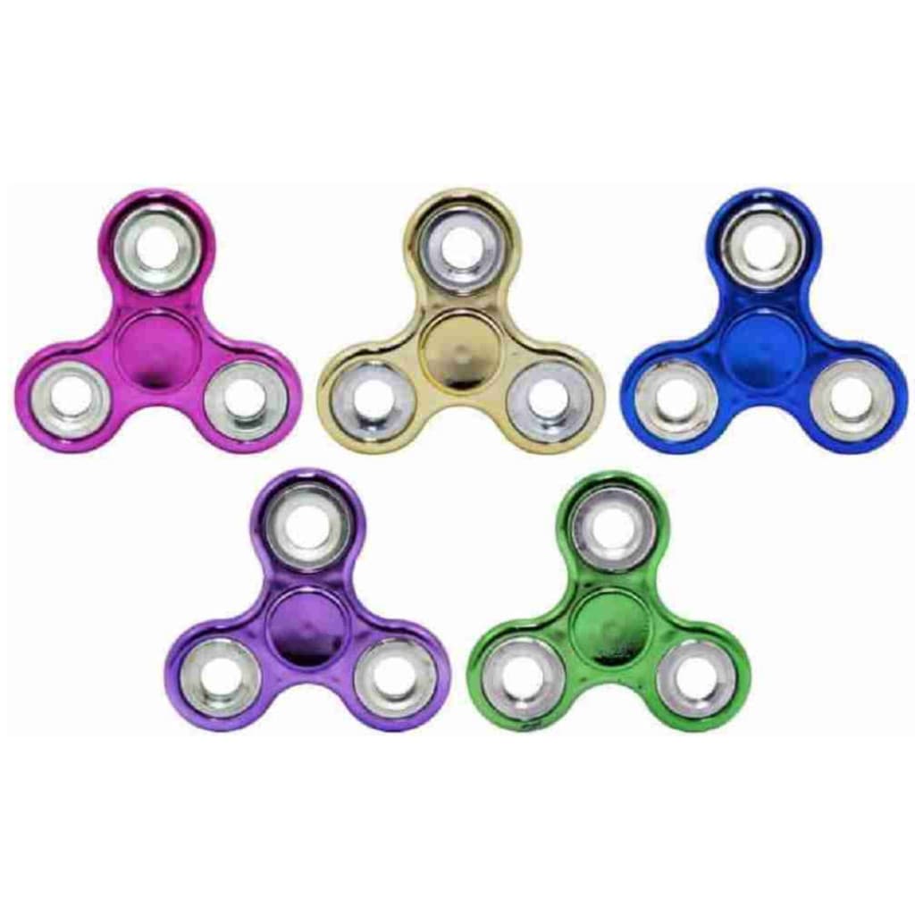 Fidget Hand Spinner Metalizado cor aleatoria - Pode ser seu