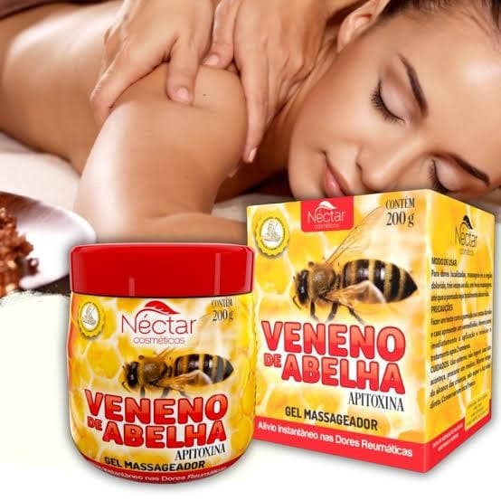 1 unidade Gel Massageador Abelha 200g Néctar Cosmeticos - 100% Original