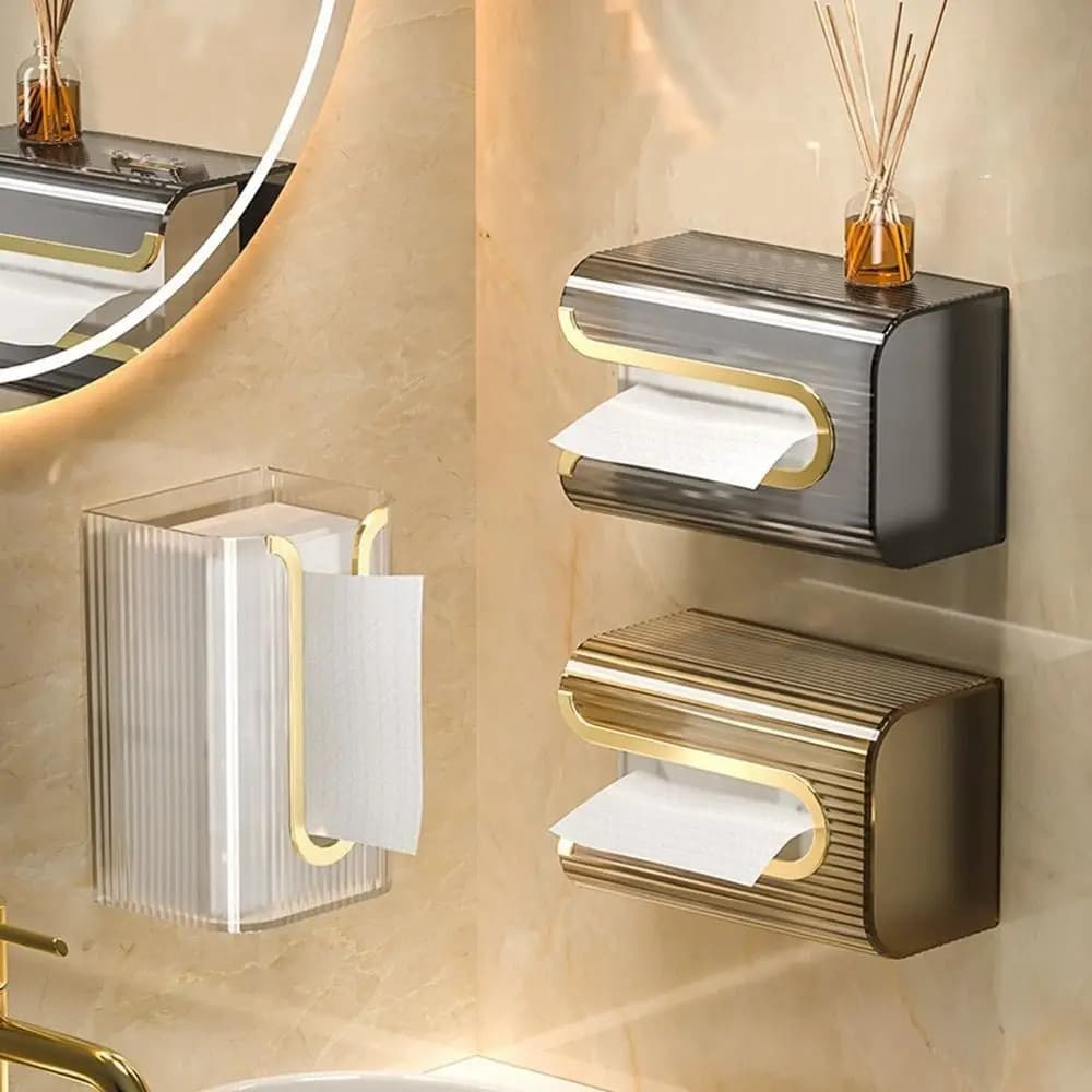 Porta Lenço Umedecido Guardanapo Toalha De Papel Mesa Parede Suporte Caixa Dispenser Lanchonete