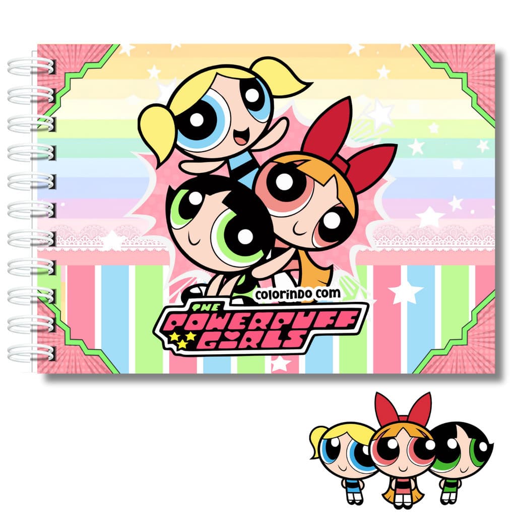 Livro De Colorir Meninas Super Poderosas  50 Folhas 180g Capa Dura LANÇAMENTO