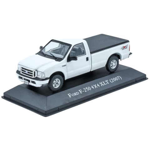 Coleção Carros Clássicos do Brasil: Ford F-250 4X4 XLT (2007) - Edição 27 Miniatura em escala 1:43