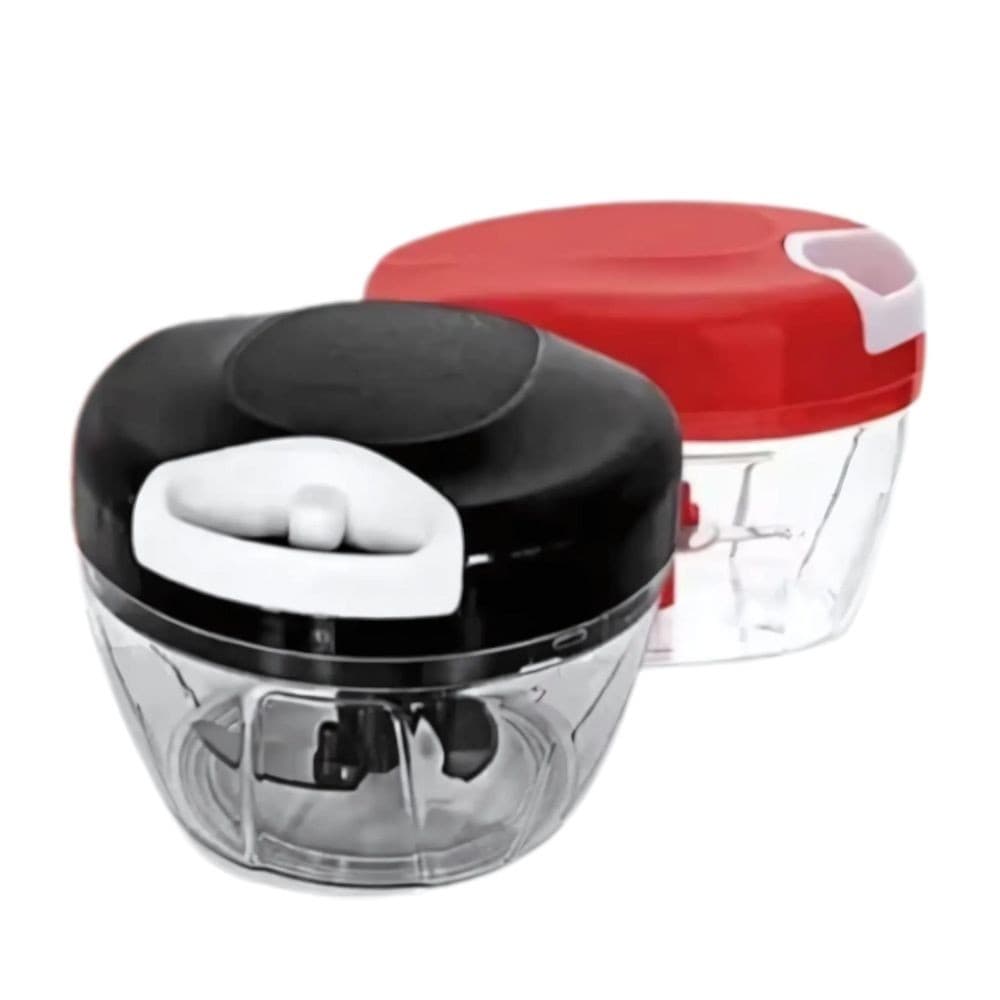 Processador de Alimentos Manual para Cozinha 3 Lâminas 500ml