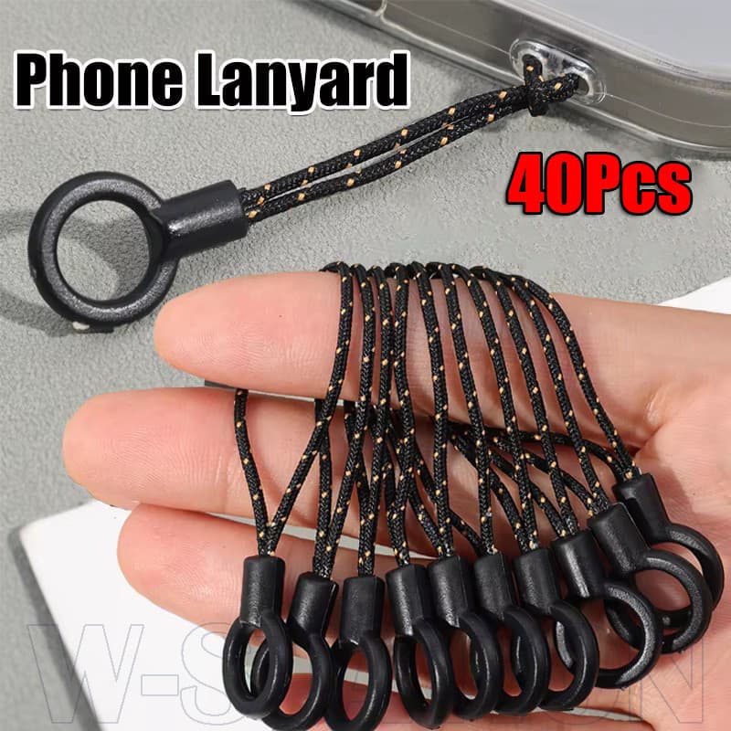 10/20/40 Unidades Alça De Pulso Para Cordão De Telefone-Chaveiro Anti-Perda Corda Pendurada-Cordões De Com Fecho Lagosta
