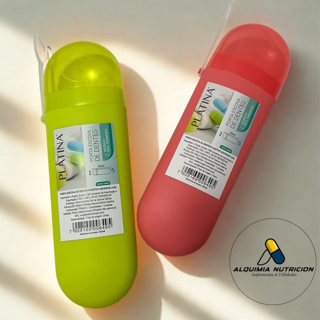Estojo Porta Escova ou Talheres | Compacto, Higiênico e Ideal para Viagem, Bolsa ou Escola