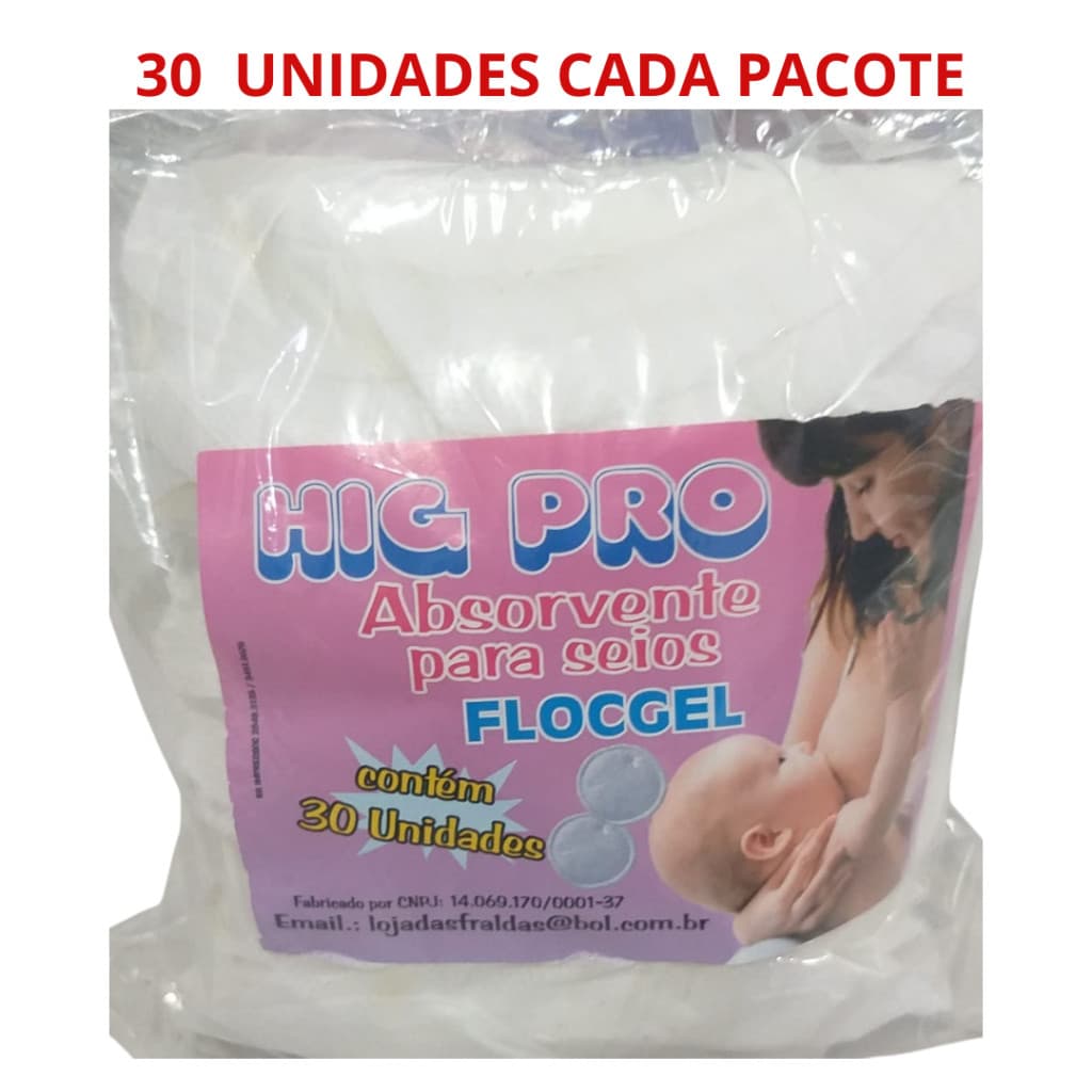 Absorvente De Seios Higpro 30 Unidades  DIA E NOITE