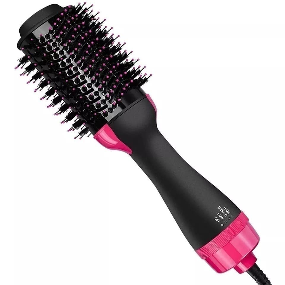 Escova Secadora 110V Alisador Elétrica Quente Cabelo Com 3 Em1 Hair Styler