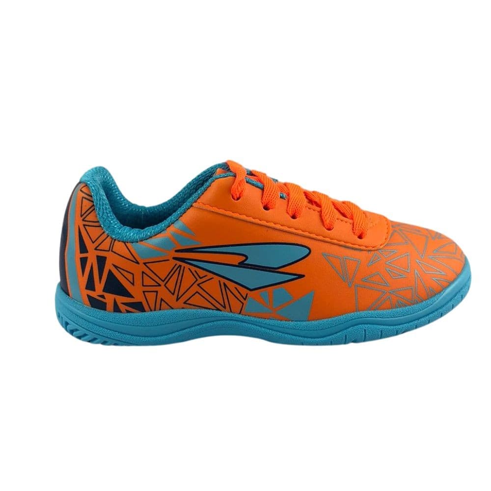 Tenis Chuteira Drayzinho 5303 Laranja-Marinho Infantil Tamanho 25 a 30