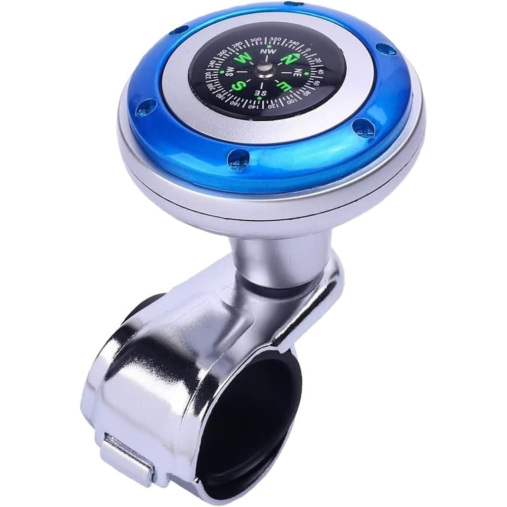 Botão giratório do volante, 360 °     Spinner de Veículo em ABS e Aço Inoxidável, Bola Giratória Suicida para Carros, SU