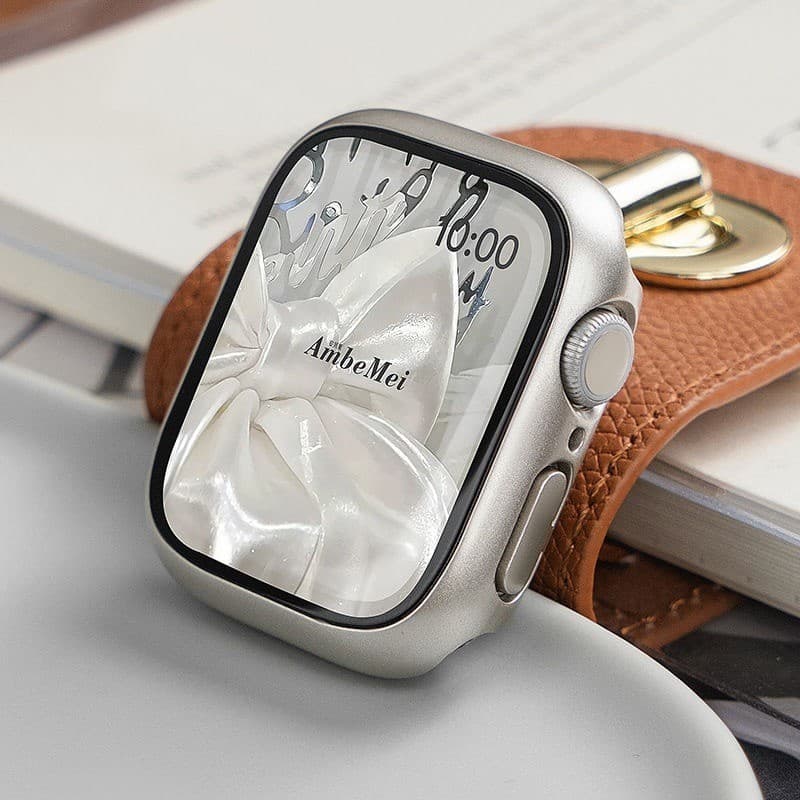 Capa case Bumper C com Vidro 3D Temperado Apple Watch 38/40/41/42/44/49mm