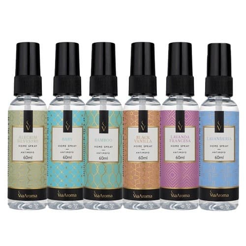 Home Spray Via Aroma 60ml Aromatizador de Ambiente - Cheirinho para Casa