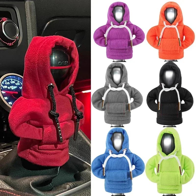 1 Pçs Carro Mudança De Engrenagem Hoodie Capa Shift Alça Decoração Se Encaixa Manual Automático Universal Alavanca De Do