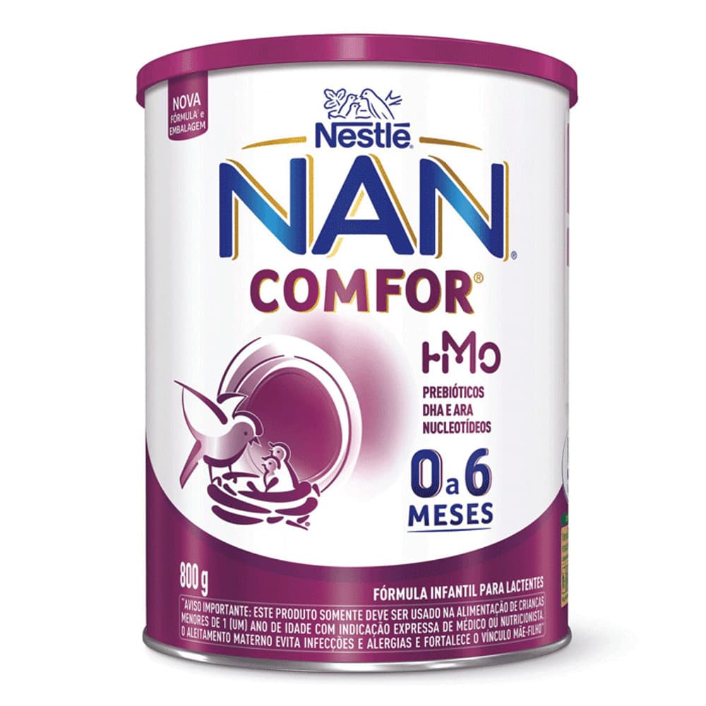 Fórmula Infantil NAN Comfor 1 Nestlé 0 a 6 meses 800g