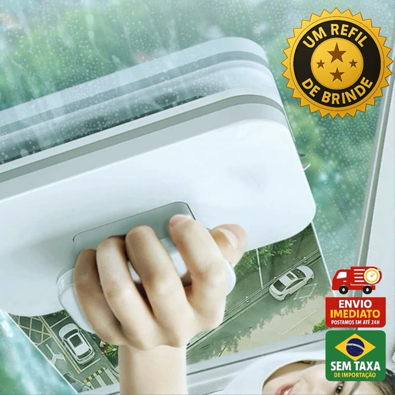 Limpador Janelas Magnético Duplo Limpa Vidros Seguro Escova Lavar Limpeza Doméstica Externa com Segurança DuoClean