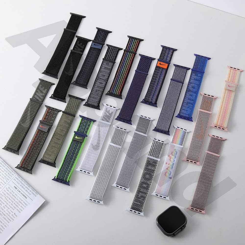 Pulseira De Nylon Loop Para Relógio Smartwatch Apple Watch Ultra 3 2 Series 11 10 9 8 7 SE 6 5 4 49 46 45 44 42mm T800