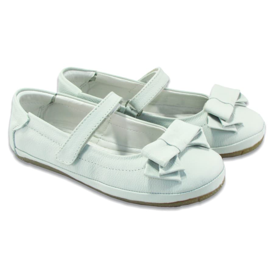 Sapatilha Infantil Menina Enfeite Laço Clássica Tira Ajuste Fácil Sapato Boneca Macia Confortável
