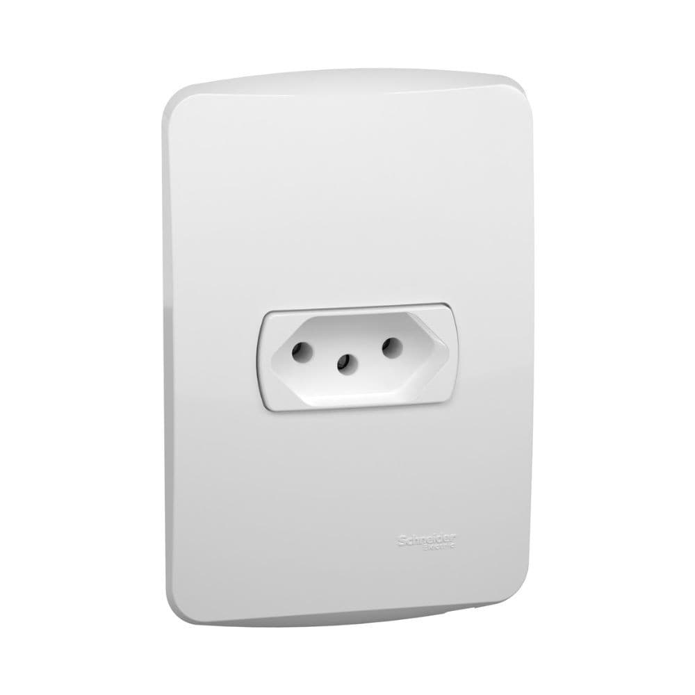 Conjunto 4x2 Tomada De Energia 10a/250vca Branco - Miluz - S3b60340 - Schneider Electric