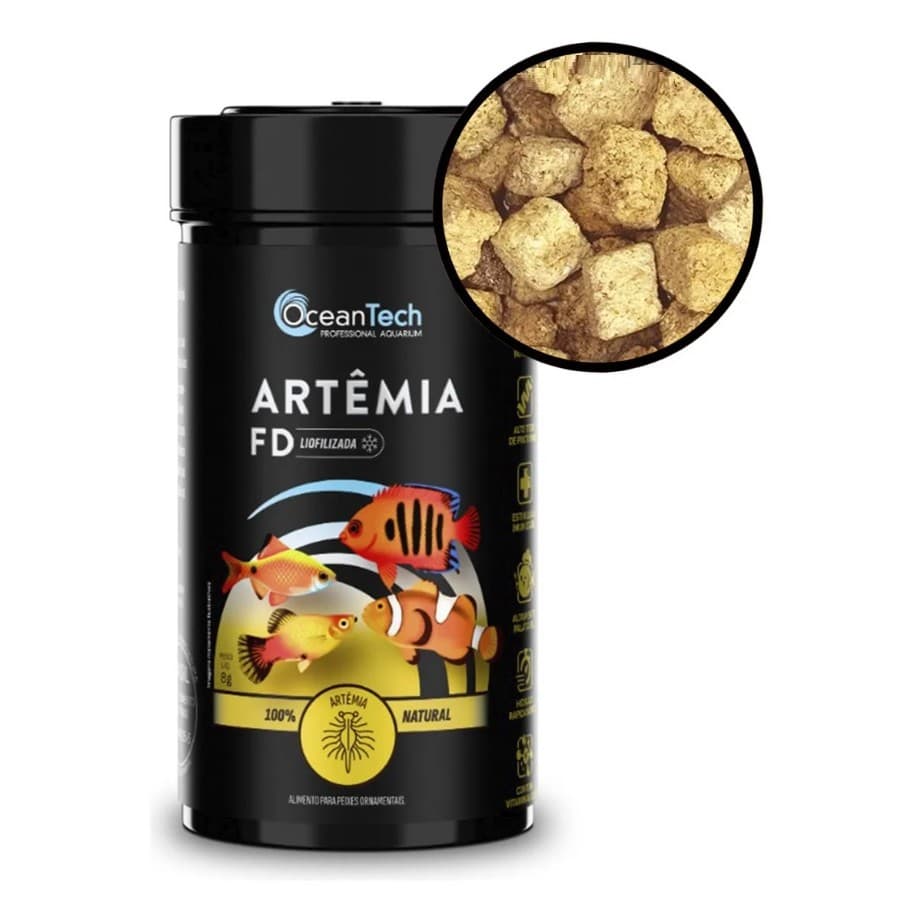 Ração Artêmia FD 8g Ocean tech - Ração para peixes