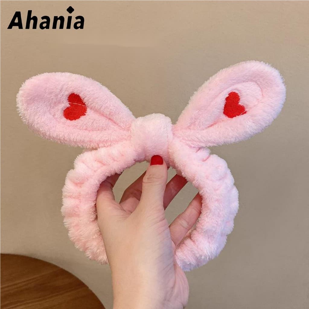 Faixa de Cabelo para Maquiagem Skin Care e Limpeza Facial, Faixa Veludo Super Macio Flexivel Cores Aleatorios