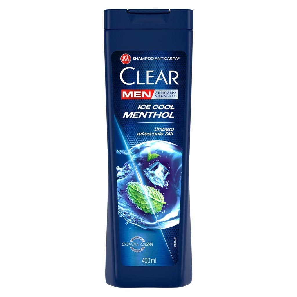 Shampoo Anticaspa Clear Men Ice Cool Menthol 400ml
