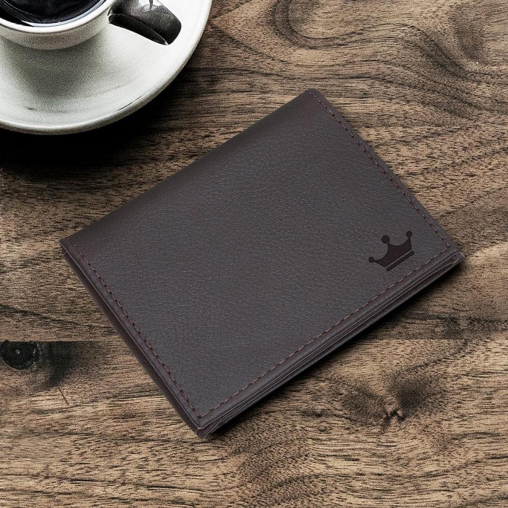 Carteira Masculina Couro Legítimo Luxo Porta Cartão Cédulas Pequena Dia dos Pais