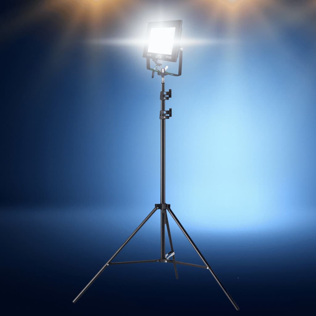 Pedestal Tripé C/ Holofote 50w Refletor Iluminação Estúdio Iluminador Recorte Preenchimento