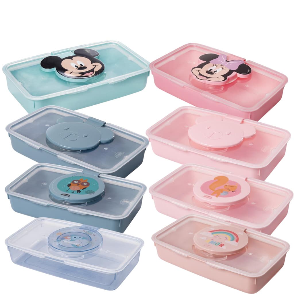 Dispenser Porta Lenço Umedecido Maternidade Viagem Bebê Plasútil