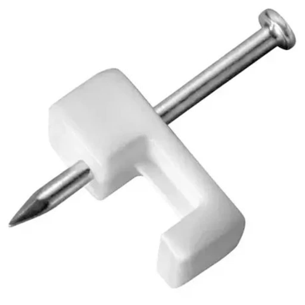 Miguelao 1,5mm Grampo Para Fixação Fio 396 Cinza 20 Peças