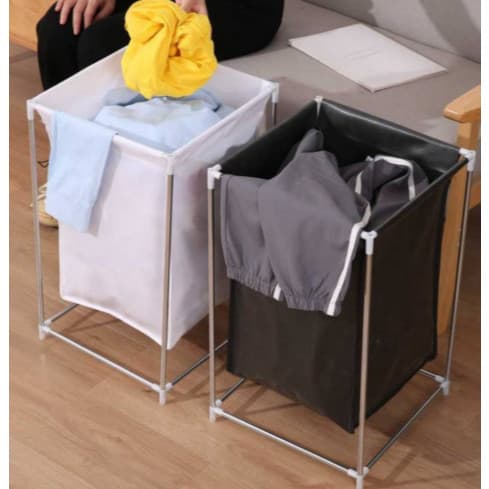 Cesto de Roupa Suja Inox Organizador Multiuso com Suporte organizador de Brinquedos