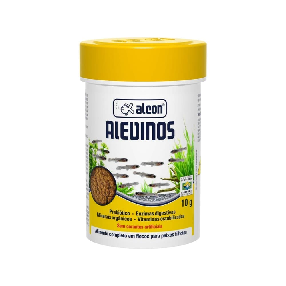 Alcon Alevinos 10g - Alimento completo em flocos para peixes filhotes
