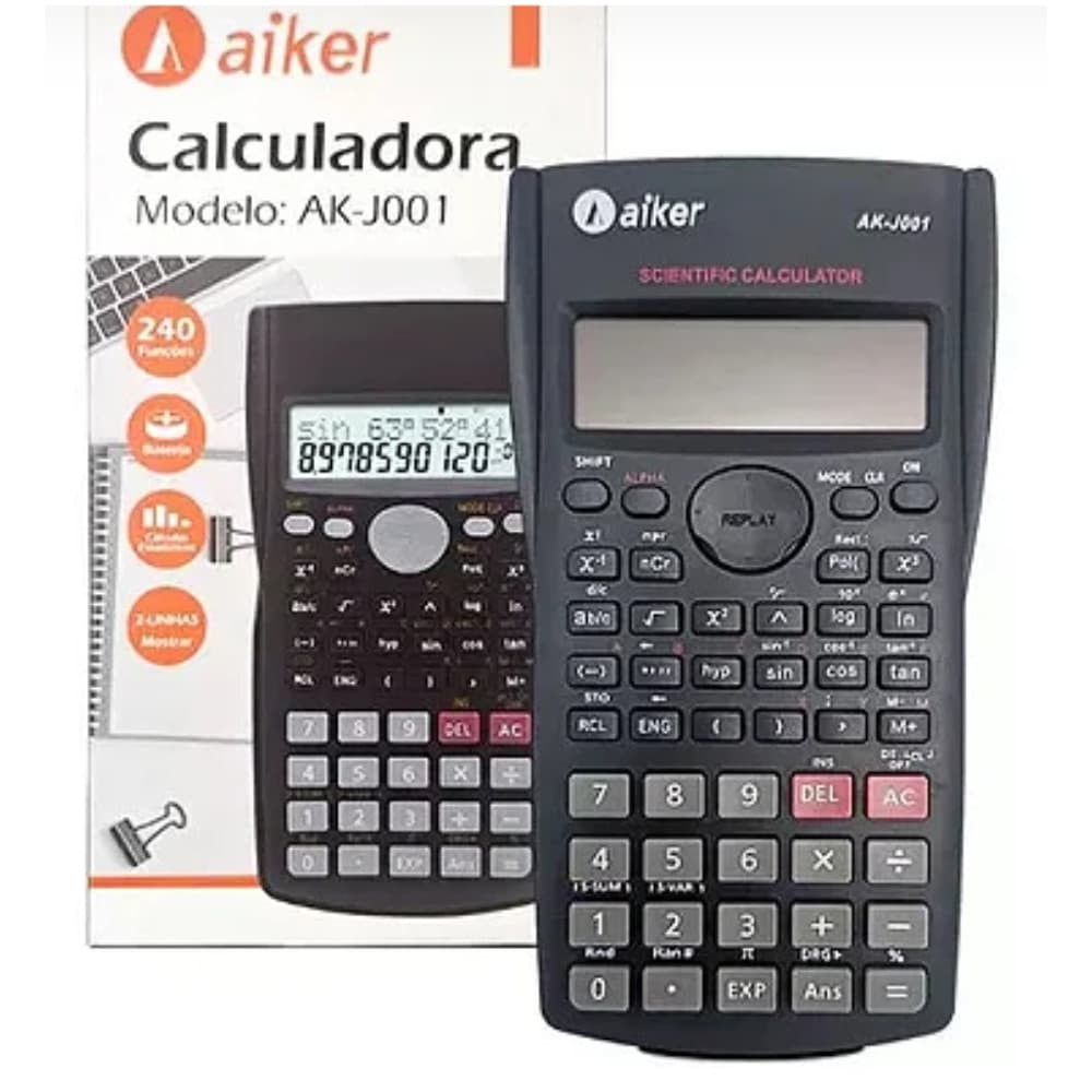 CALCULADORA CIENTIFICA 240 FUNCOES AK-J001 AIKER