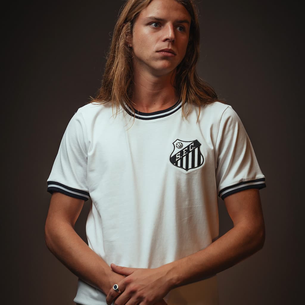 Camisa Santos Retrô Vintage Masculina Oficial