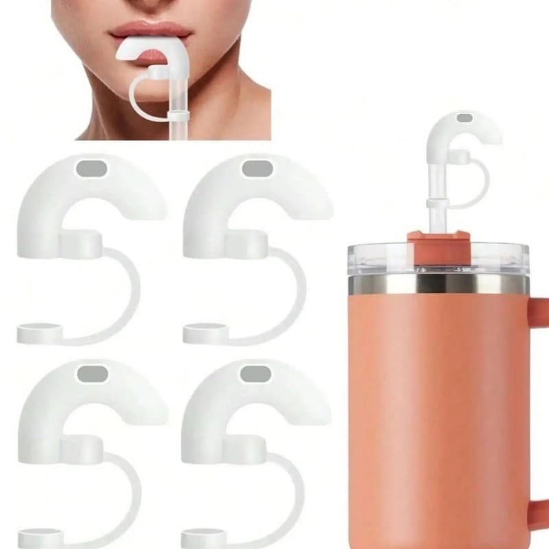 1/3/5 Unidades De Cobertura De Palha De Silicone Antirrugas-Rolha Reutilizável Com Tampa-Plugues Universais-De Canudos D