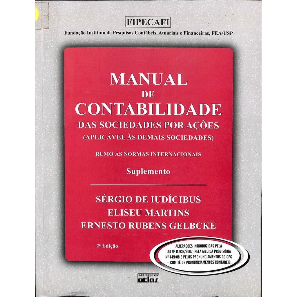 LIVRO Manual de Contabilidade 2ª Edição - Sérgio de Iudícibus
