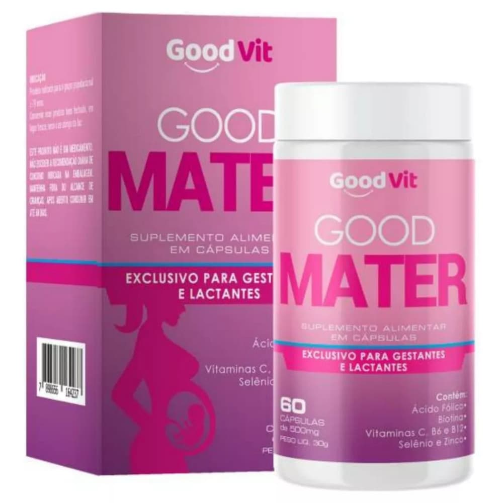 Good Mater Com Vitaminas E Minerais Para Gestante E Lactante- Good vit