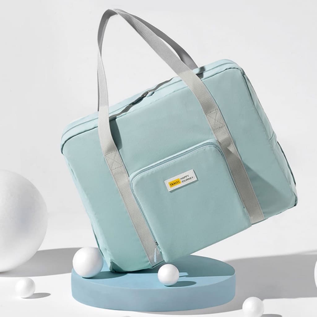 Bolsa de Viagem Dobrável em Tecido de Poliéster de Grande Capacidade Su