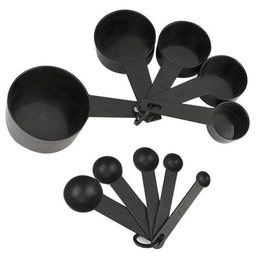 JOGO DE MEDIDOR PLASTICO - 10 PCS COLHER/XICARA Ke Home
