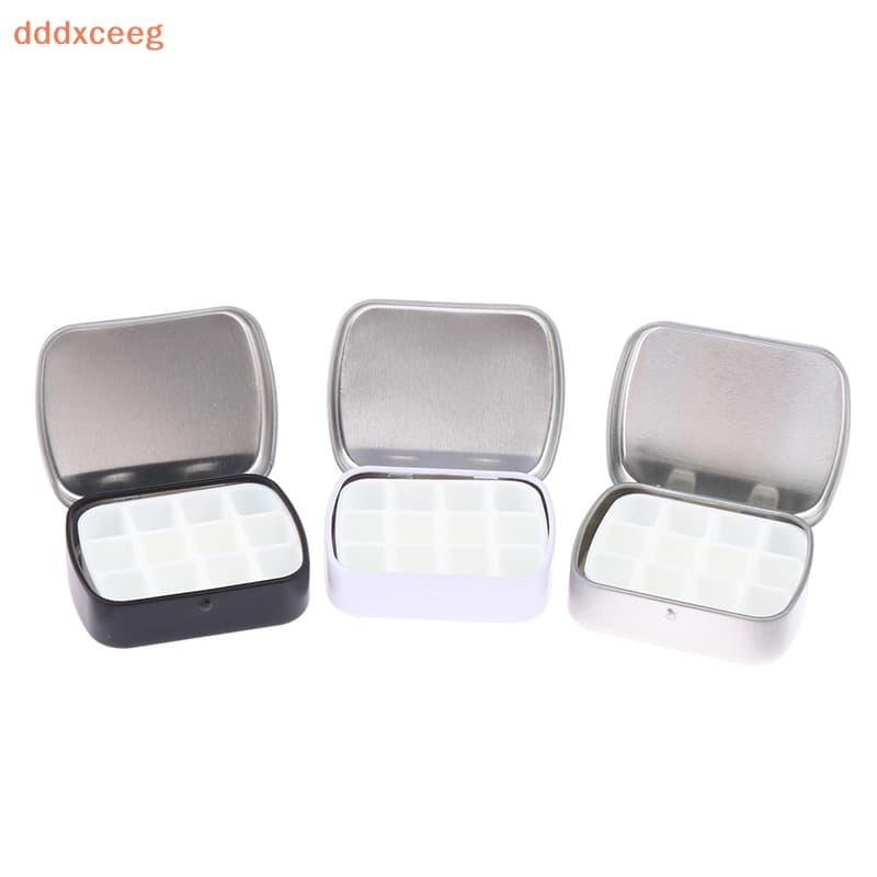 [dddxceeg] 1Pc 12Grid Vazio Aquarela Caixa Paleta De Portátil Viagem Paing Esboço Hidratante De Pintura Materiais De Art